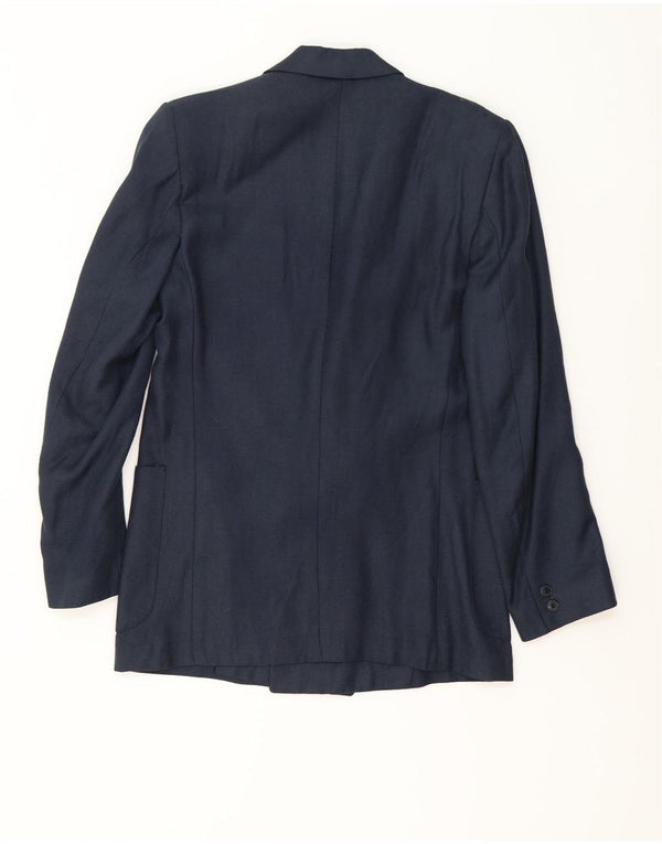 Vintage Mens Double Breasted Blazer Jacket UK 38 Medium Navy Blue Classic