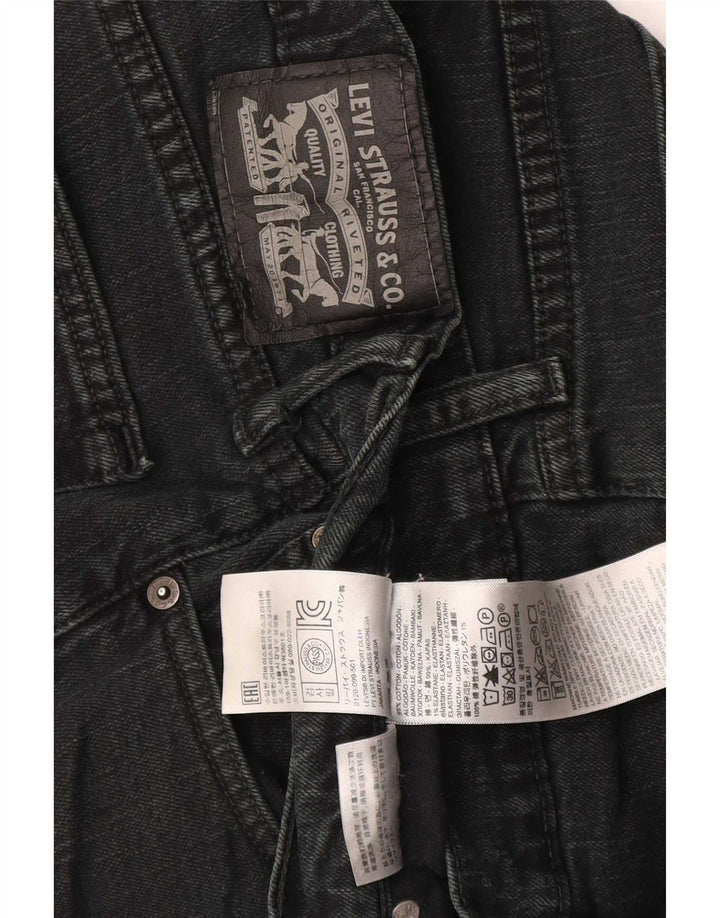 Levi's Mens Straight Jeans W34 L30 Black Cotton