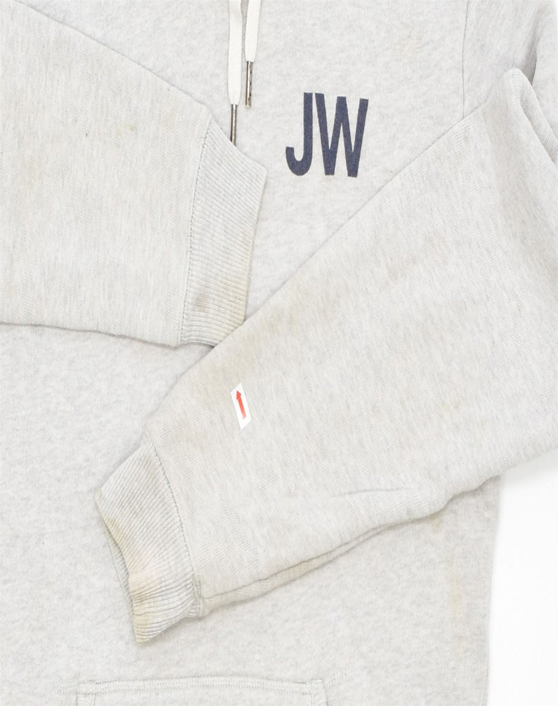 JACK WILLS Mens Loose Fit Graphic Hoodie Jumper Small Grey Cotton | Vintage | Thrift | Second-Hand | Used Clothing | Messina Hembry 