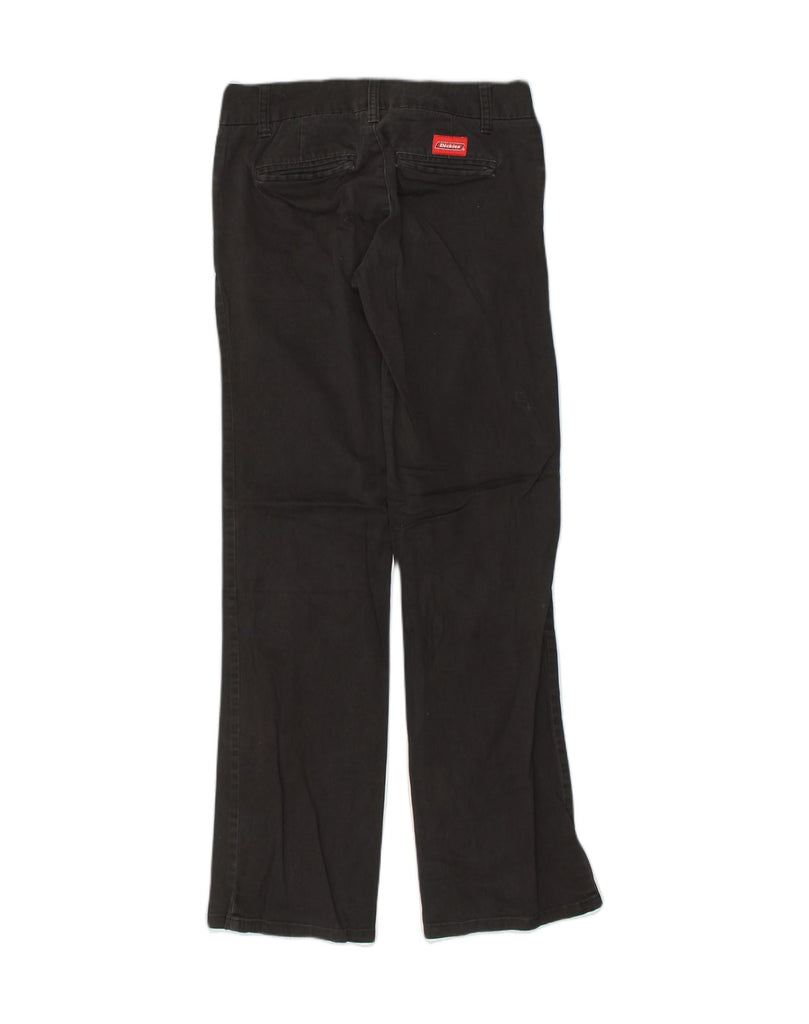 DICKIES Womens Flare Casual Trousers W26 L30 Black Cotton | Vintage Dickies | Thrift | Second-Hand Dickies | Used Clothing | Messina Hembry 