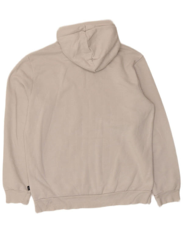 Puma Mens Graphic Hoodie Jumper Medium White Cotton