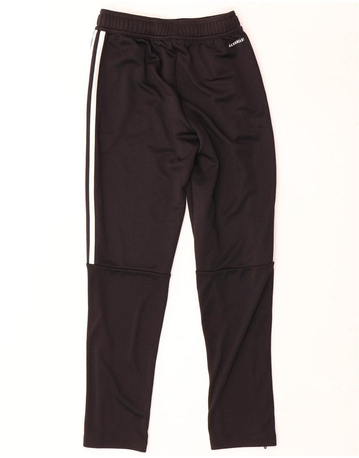 Adidas Boys Tracksuit Trousers 11-12 Years Black Polyester