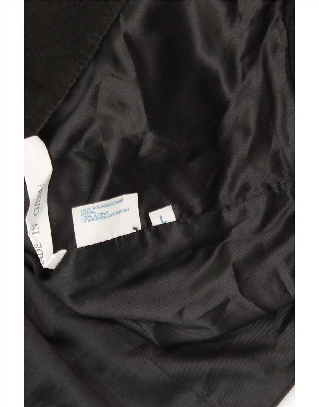 Vintage Mens Suede Waistcoat Large Black Leather