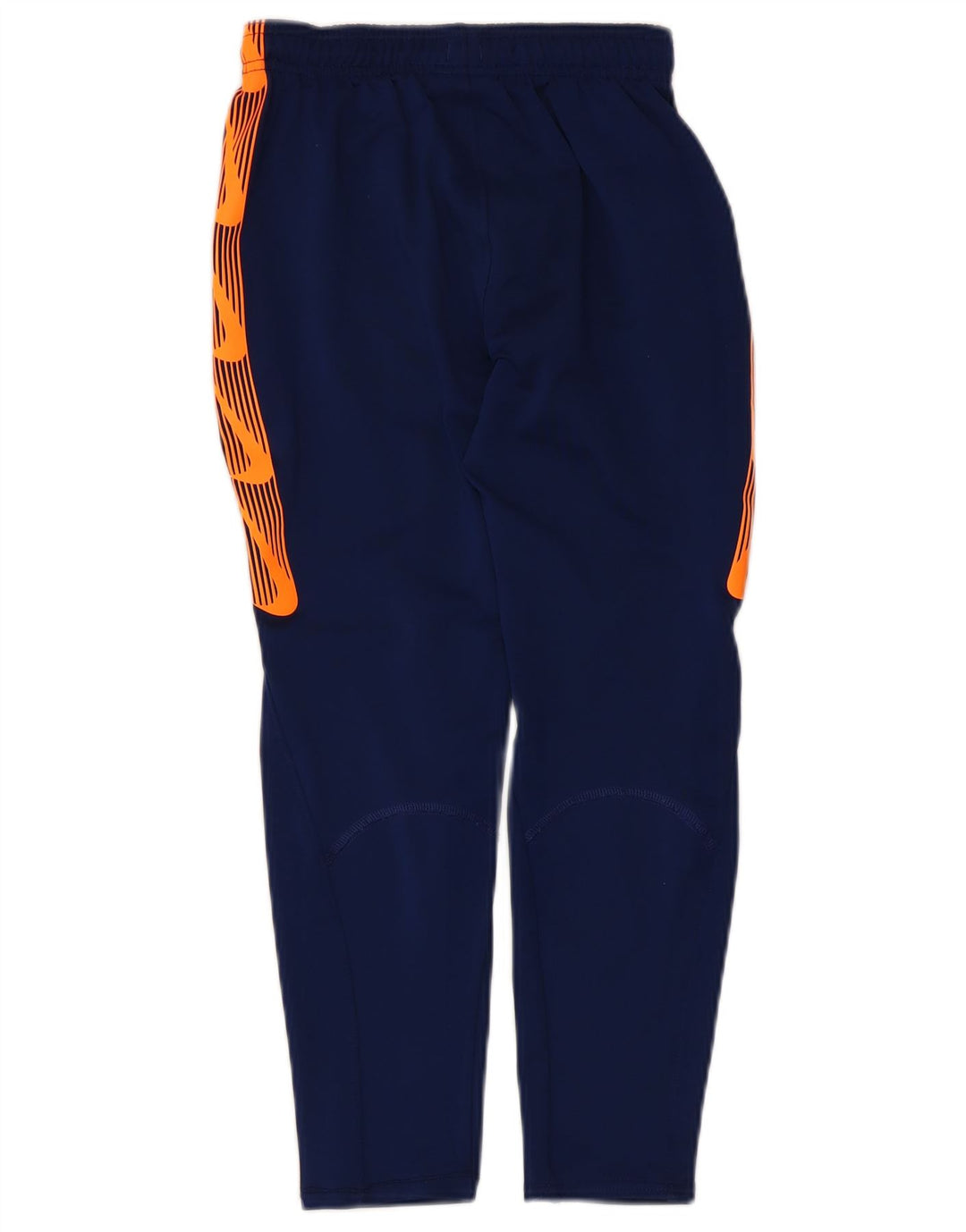 NIKE Boys Dri Fit Tracksuit Trousers 8-9 Years Small Navy Blue Colourblock