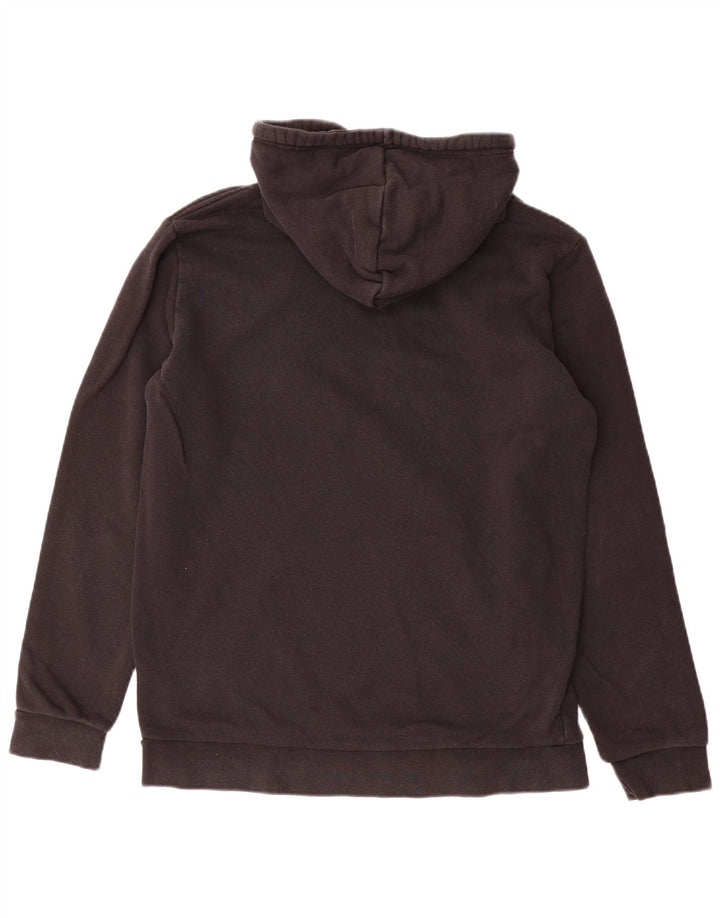 Adidas Mens Graphic Hoodie Jumper Medium Black Cotton