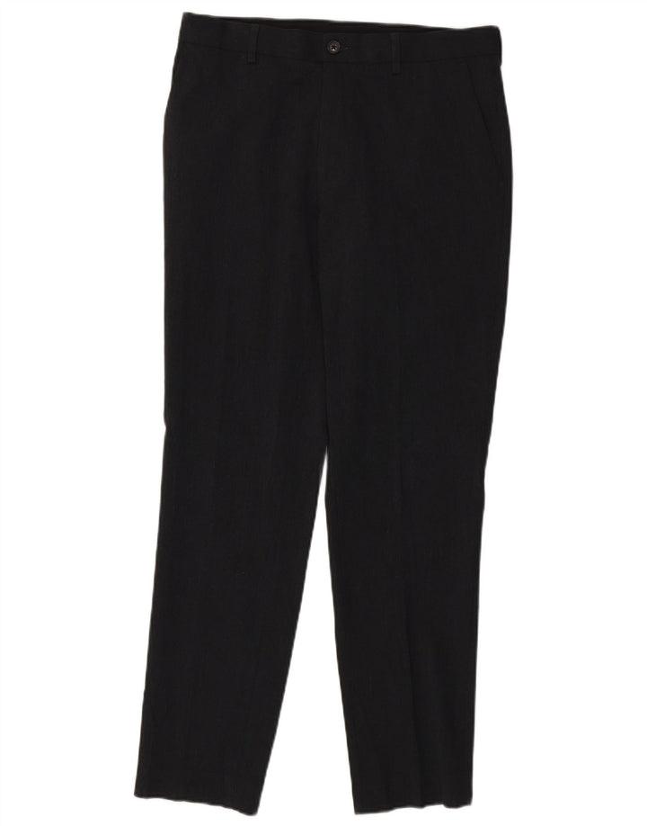 Marks & Spencer Mens Slim Suit Trousers W32 L31 Grey Polyester