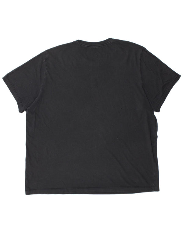NIKE Mens T-Shirt Top 2XL Black Cotton