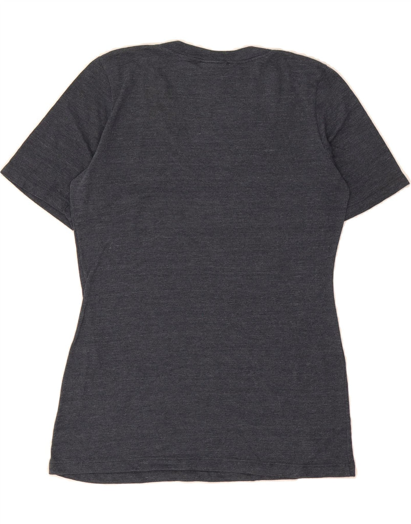 GENUINE MERCHANDISE Womens Graphic T-Shirt Top UK 14 Large Navy Blue Vintage Genuine Merchandise and Second-Hand Genuine Merchandise from Messina Hembry 