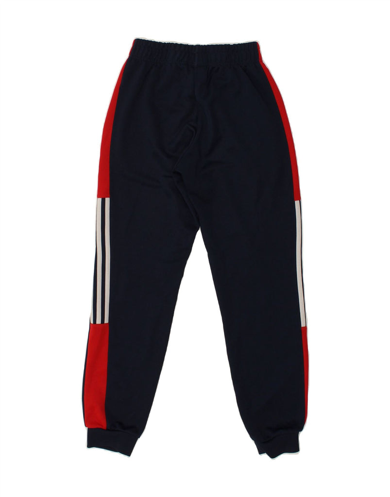 ADIDAS Mens Tracksuit Trousers Joggers XS Navy Blue Colourblock Polyester | Vintage Adidas | Thrift | Second-Hand Adidas | Used Clothing | Messina Hembry 