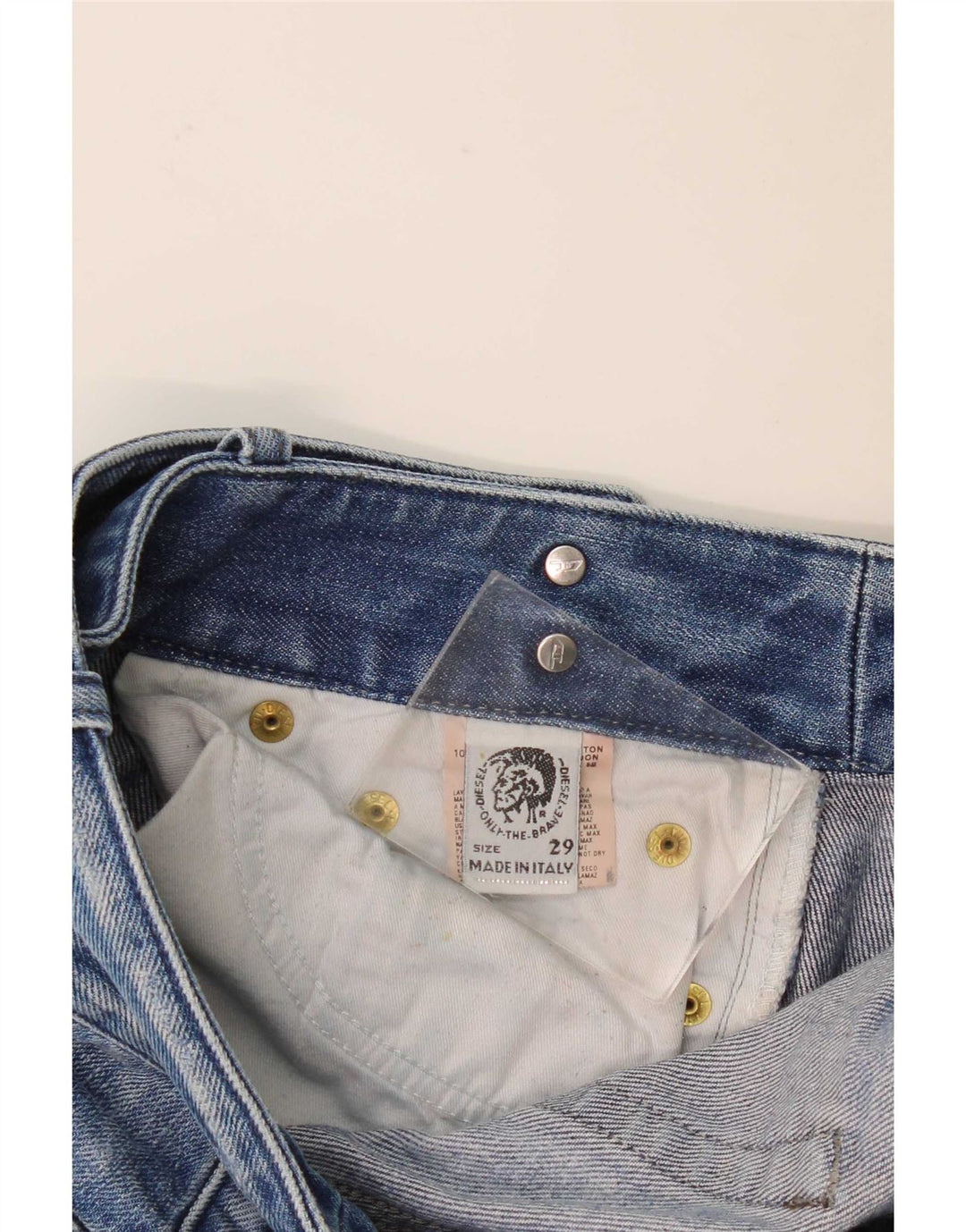 Diesel Womens Distressed Bootcut Jeans W29 L29 Blue Cotton