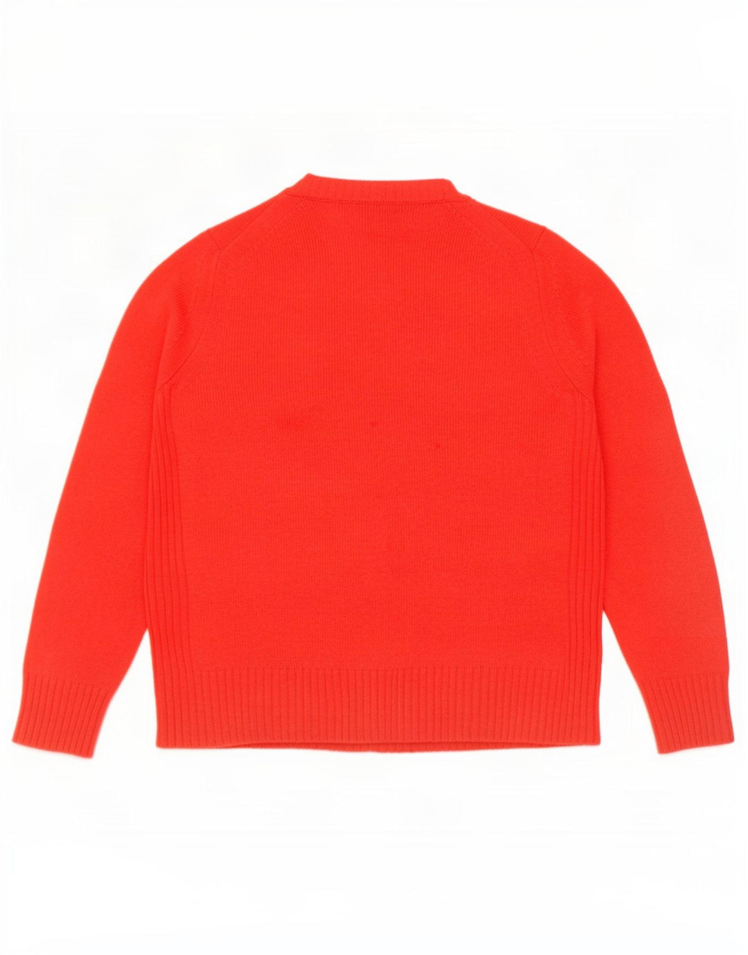 Marks & Spencer Womens Crew Neck Jumper Sweater UK 14 Large Red Wool
