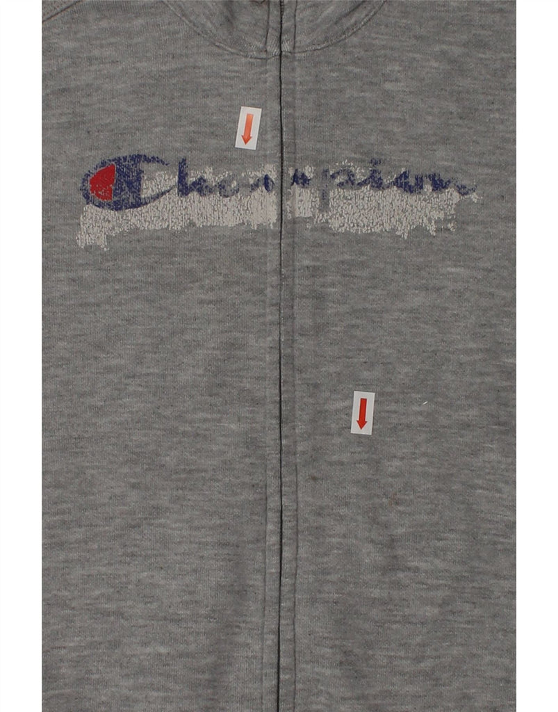 CHAMPION Boys Graphic Tracksuit Top Jacket 5-6 Years XS Grey | Vintage Champion | Thrift | Second-Hand Champion | Used Clothing | Messina Hembry 