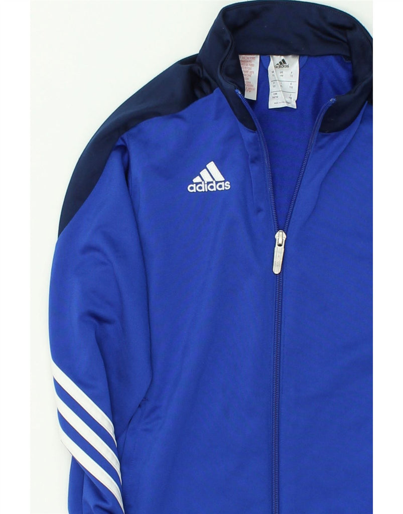 ADIDAS Boys Graphic Tracksuit Top Jacket 11-12 Years Large Blue | Vintage Adidas | Thrift | Second-Hand Adidas | Used Clothing | Messina Hembry 