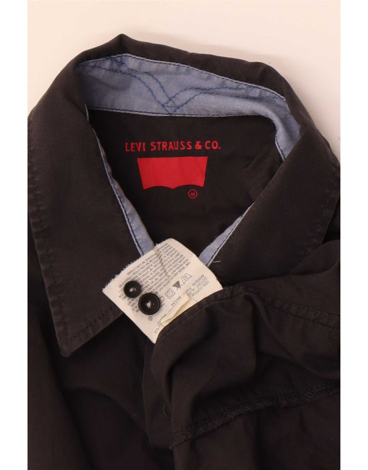 Levi's Mens Shirt Medium Black Cotton