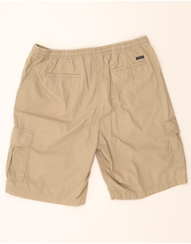 CHAPS Mens Cargo Shorts XL W40  Beige Cotton Vintage Chaps and Second-Hand Chaps from Messina Hembry 