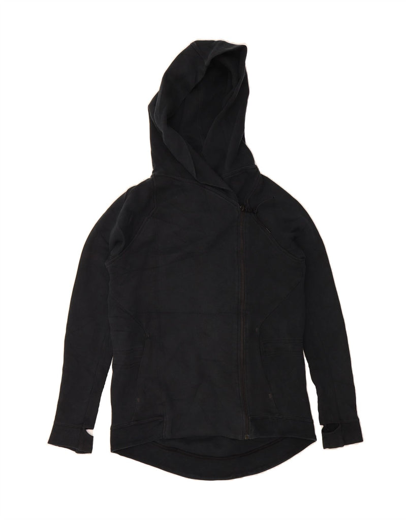 NIKE Womens Zip Hoodie Sweater UK 6 XS Black Cotton Vintage Nike and Second-Hand Nike from Messina Hembry 