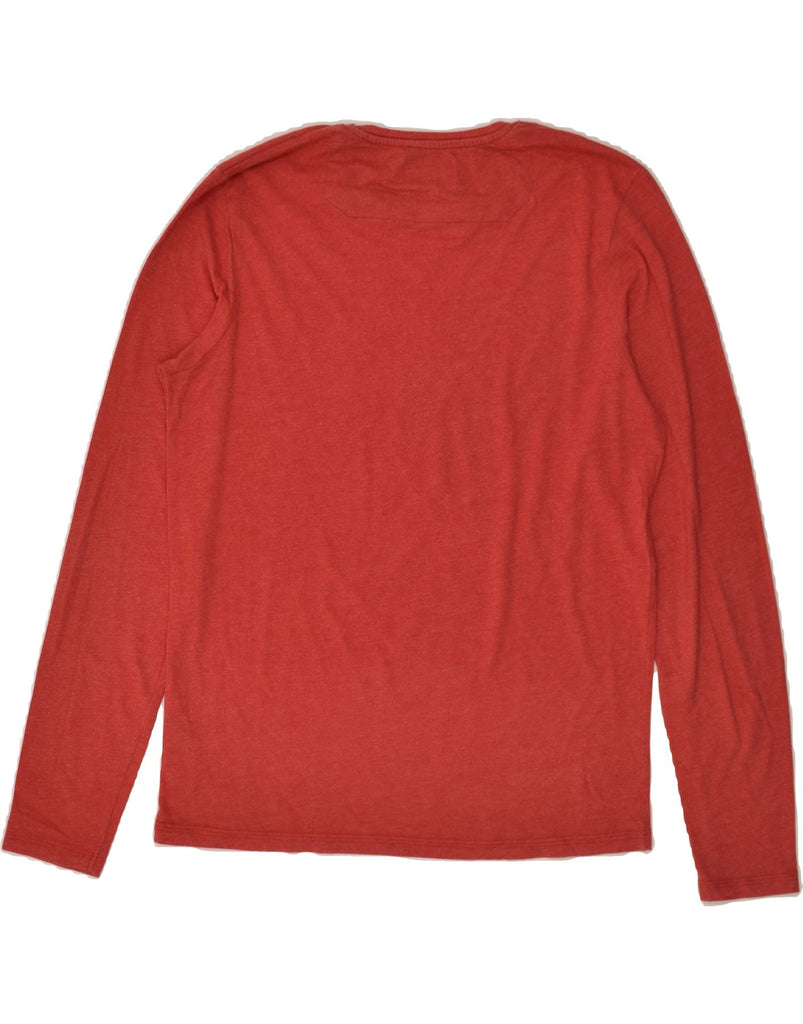 JACK & JONES Mens Graphic Top Long Sleeve Medium Red Cotton | Vintage Jack & Jones | Thrift | Second-Hand Jack & Jones | Used Clothing | Messina Hembry 