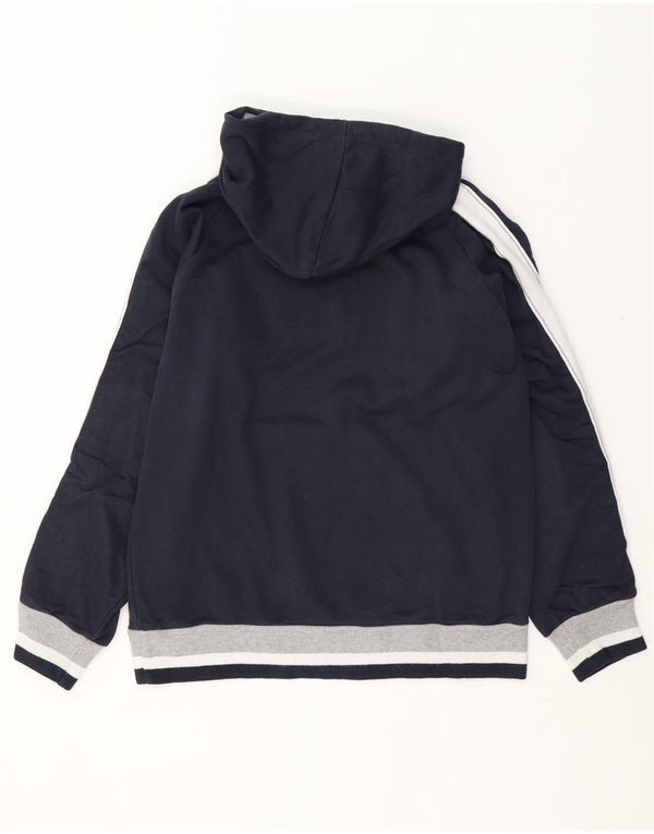 CHAMPION Womens Angels Hoodie Jumper UK 16 Large Navy Blue Colourblock