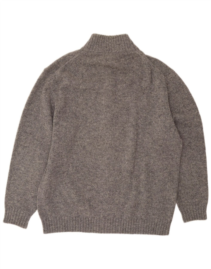 Kappa Mens Cardigan Sweater XL Grey Wool