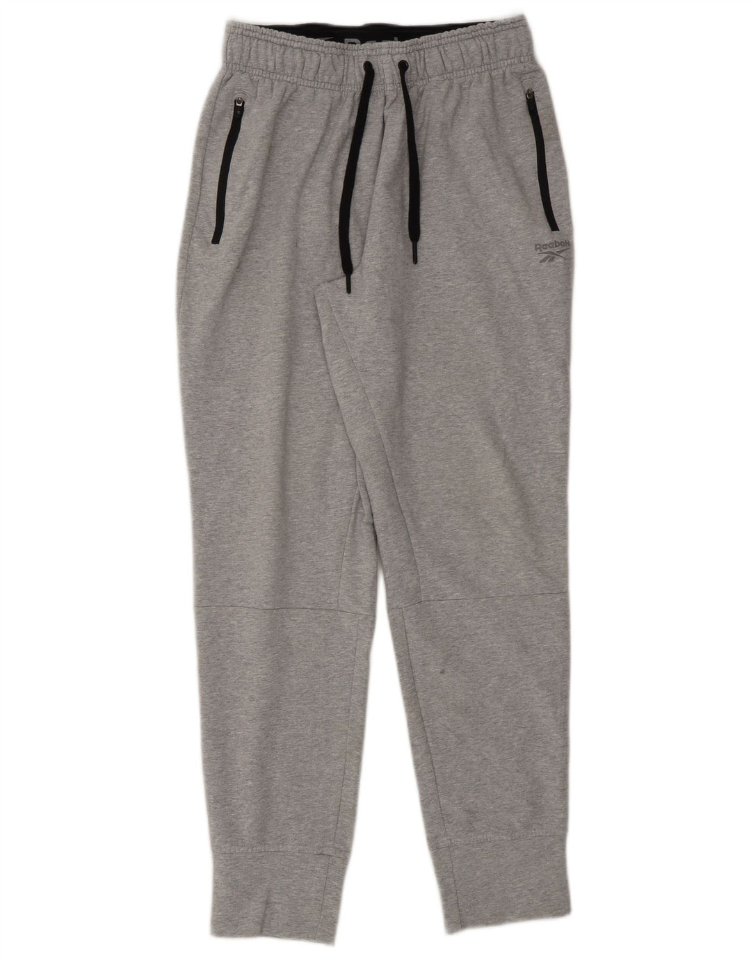 Reebok Mens Tracksuit Trousers Joggers Small  Grey Cotton