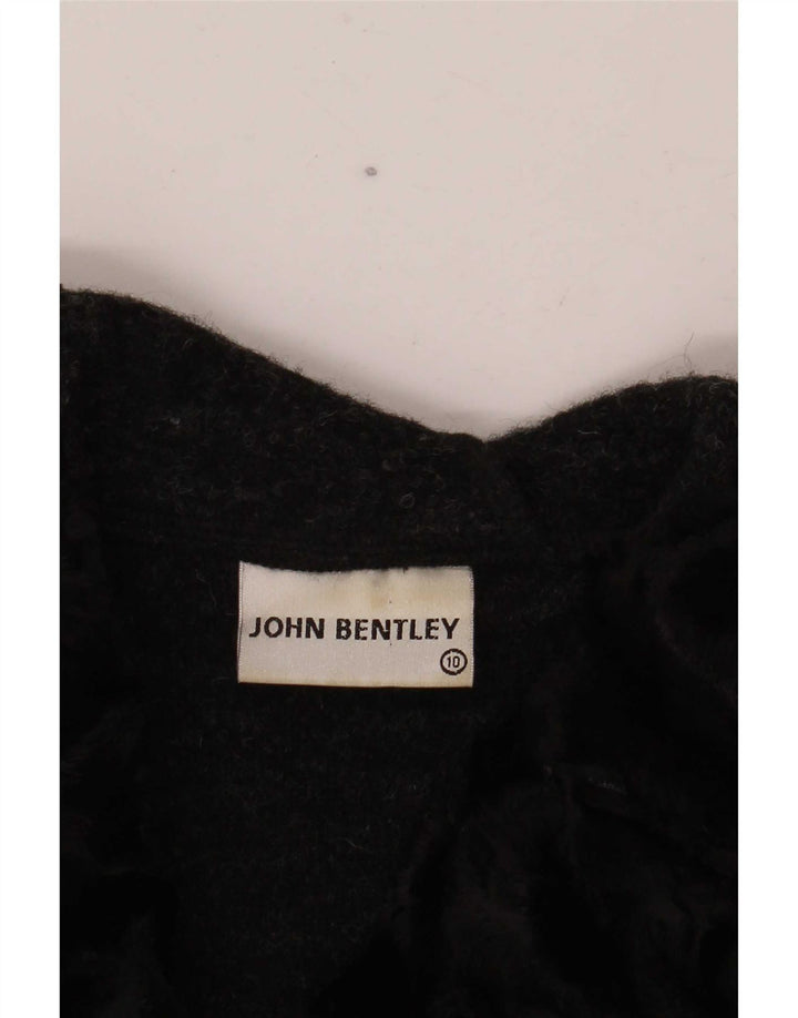 John Bentley Womens 2 Button Blazer Jacket UK 10 Small Grey Colourblock