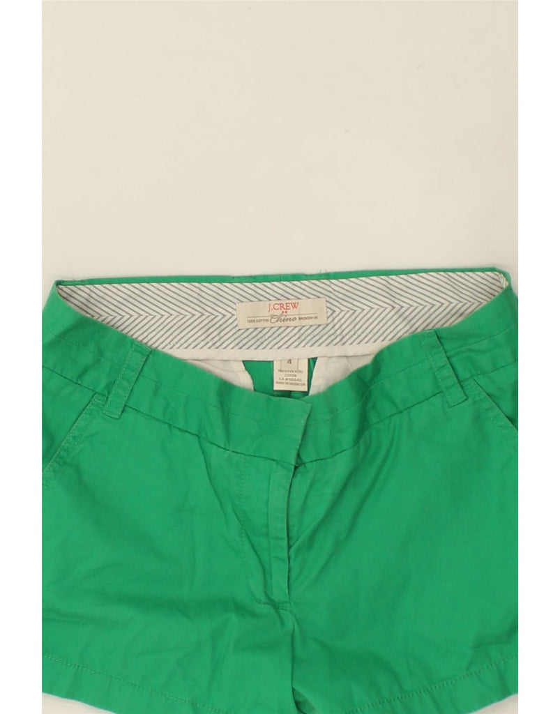 J. CREW Womens Chino Shorts US 4  Small W30 Green Cotton | Vintage J. Crew | Thrift | Second-Hand J. Crew | Used Clothing | Messina Hembry 