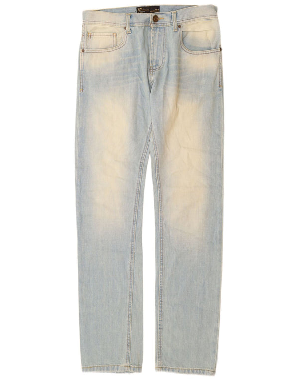 Zara Mens Slim Jeans EU 38 Small W30 L34 Blue Cotton