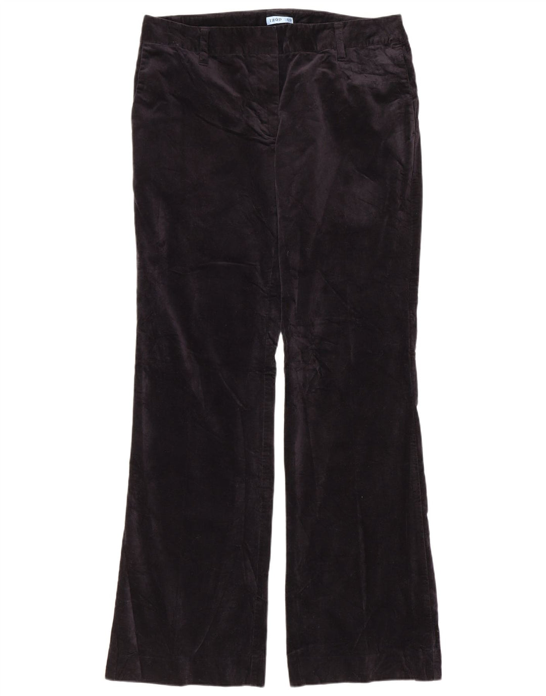 IZOD Womens Bootcut Velvet Chino Trousers US 8 Medium W32 L31 Navy Blue