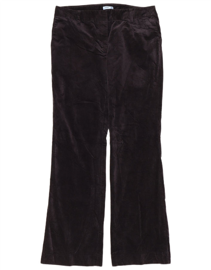 IZOD Womens Bootcut Velvet Chino Trousers US 8 Medium W32 L31 Navy Blue
