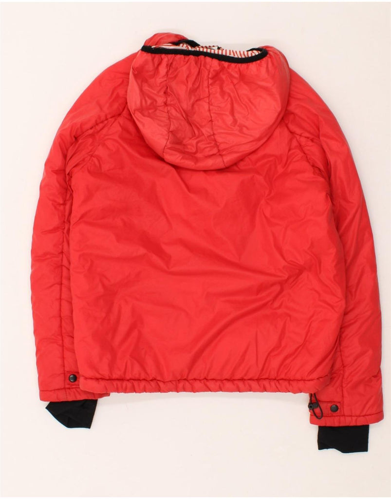 KAPPA Boys Graphic Hooded Bomber Jacket 9-10 Years Red Polyamide | Vintage Kappa | Thrift | Second-Hand Kappa | Used Clothing | Messina Hembry 