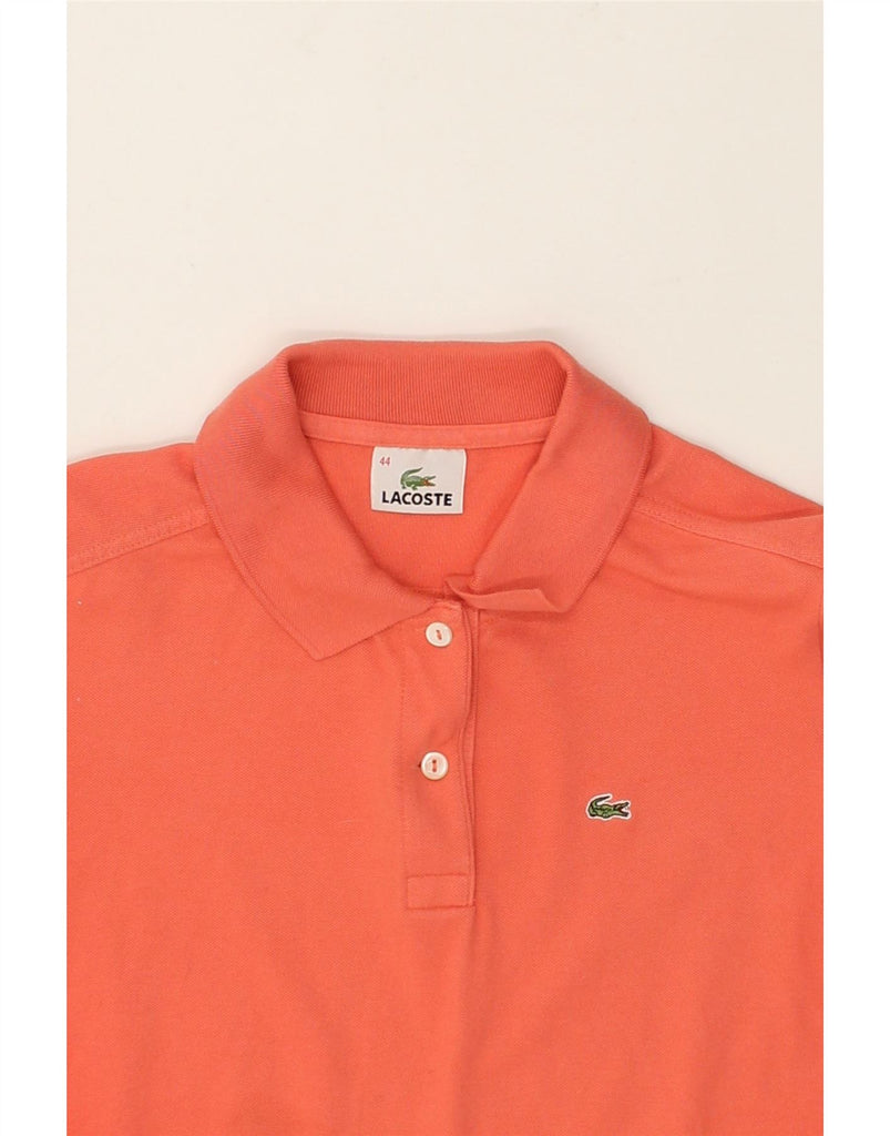 LACOSTE Womens Polo Shirt Size 44 Large Orange Cotton | Vintage Lacoste | Thrift | Second-Hand Lacoste | Used Clothing | Messina Hembry 