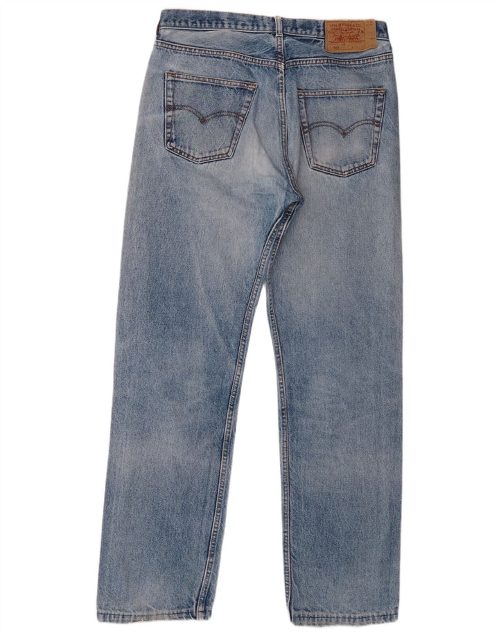 Levi's Mens 501 Distressed Straight Jeans W36 L32 Blue Cotton