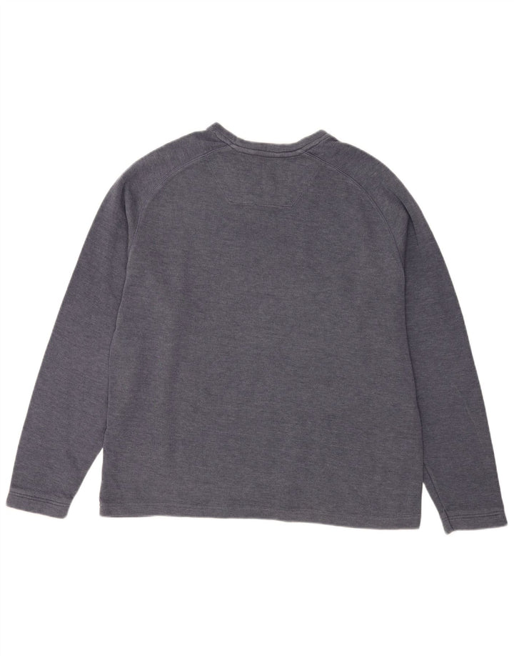Marks & Spencer Mens Blue Harbour Sweatshirt Jumper Large Navy Blue Cotton