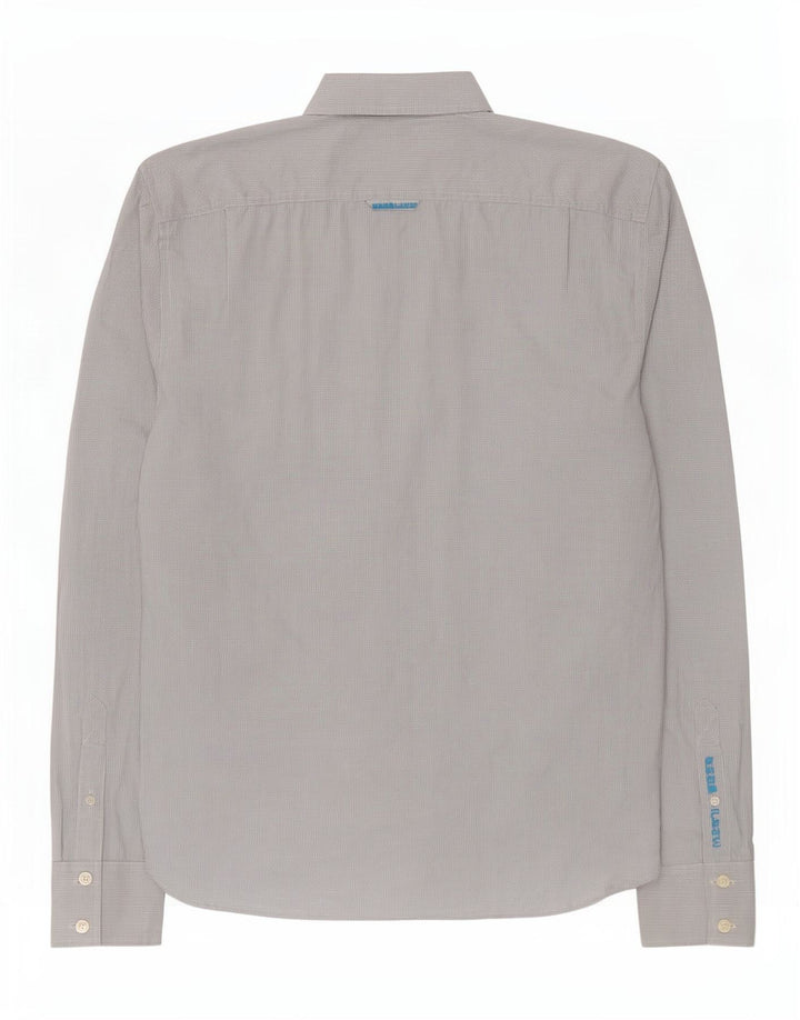 Superdry Mens Shirt 2XL White Gingham Cotton