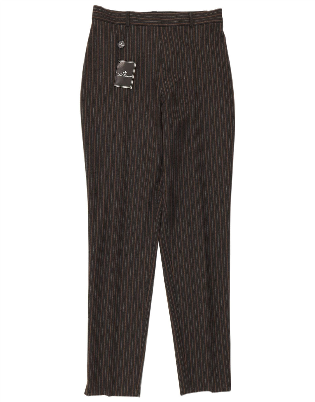 LES COPAINS Womens High Waist Casual Trousers IT 46 Large W30 L33 Black