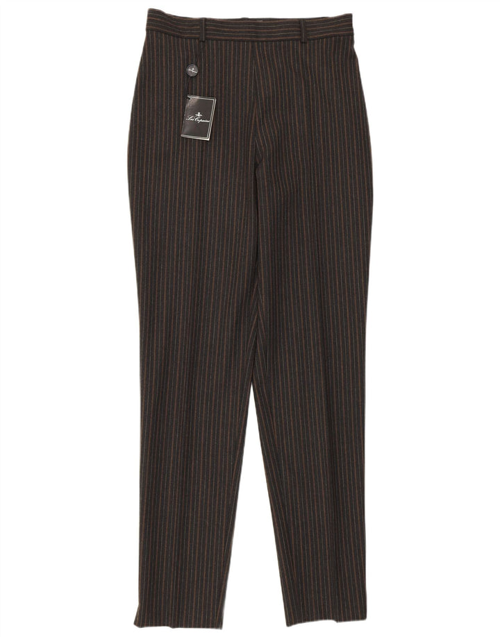 LES COPAINS Womens High Waist Casual Trousers IT 46 Large W30 L33 Black