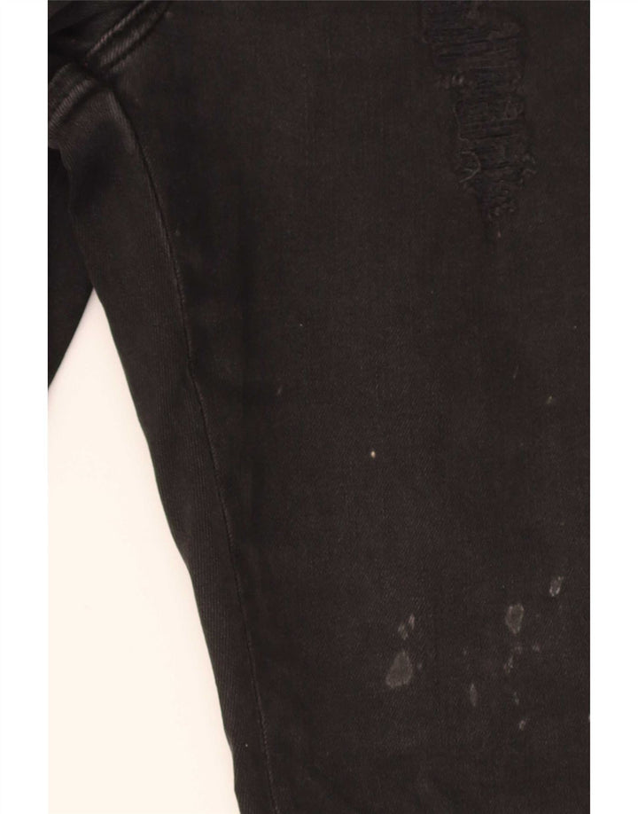 Ted Baker Womens Distressed Slim Jeans W28 L28 Black Cotton