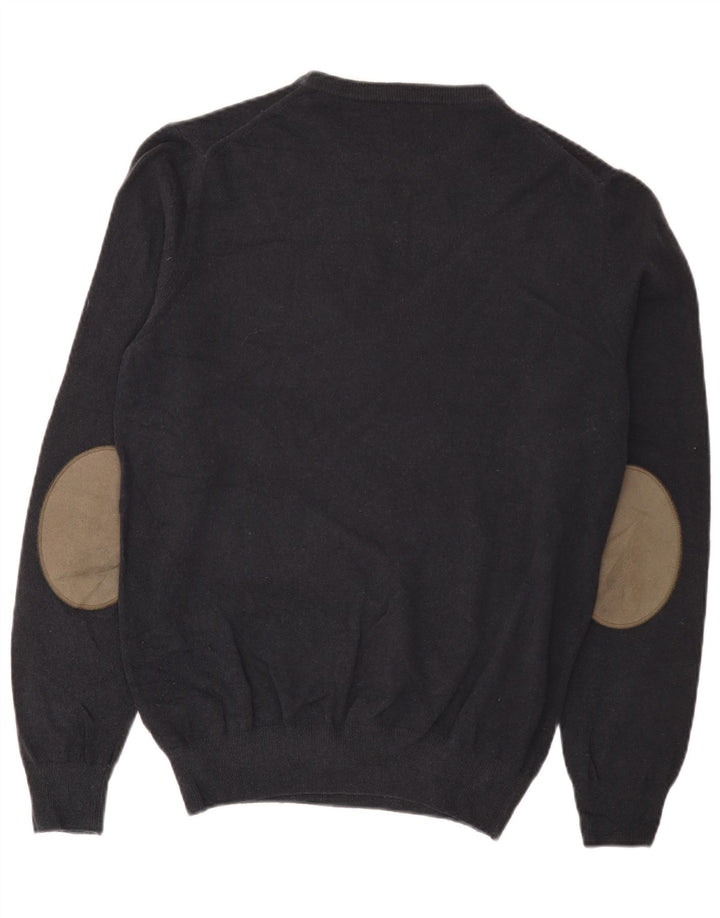 Brooksfield Mens Crew Neck Jumper Sweater IT 50 Medium Grey Wool