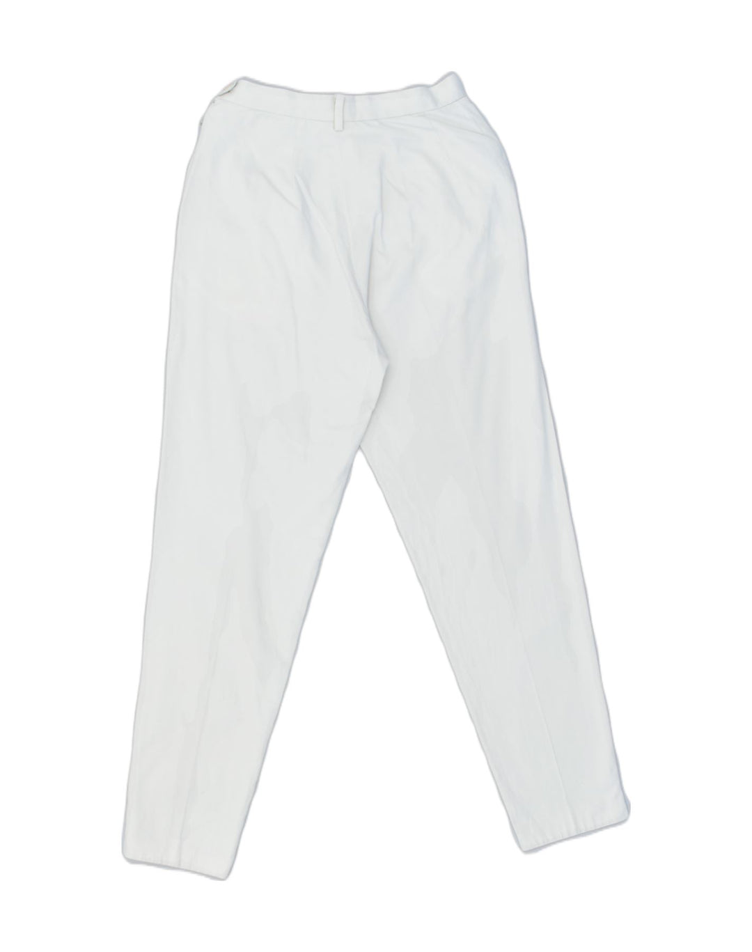 VINTAGE Womens High Waist Casual Trousers IT 44 Medium W26 L29 White | Vintage | Thrift | Second-Hand | Used Clothing | Messina Hembry 