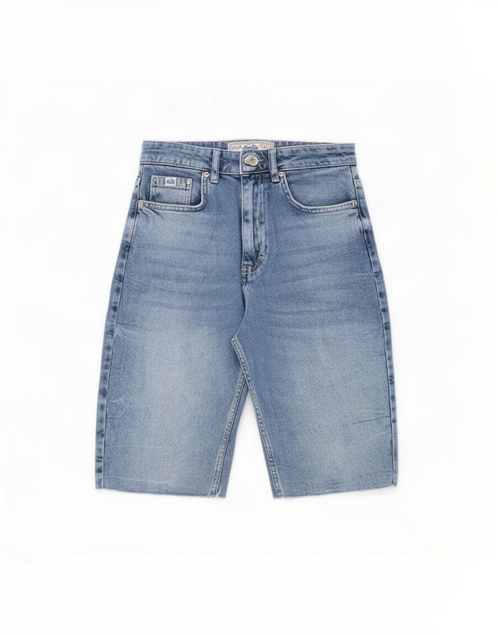 Superdry Womens Denim Shorts W28 Medium Blue Cotton
