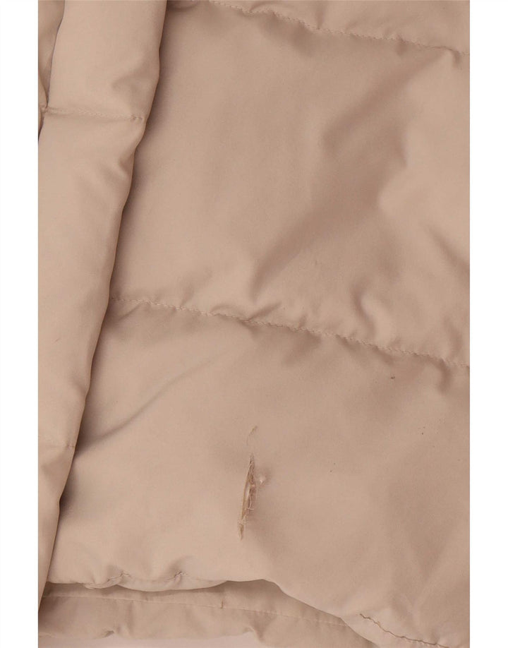 Ellesse Womens Oversized Padded Coat UK 14 Medium Beige Polyester