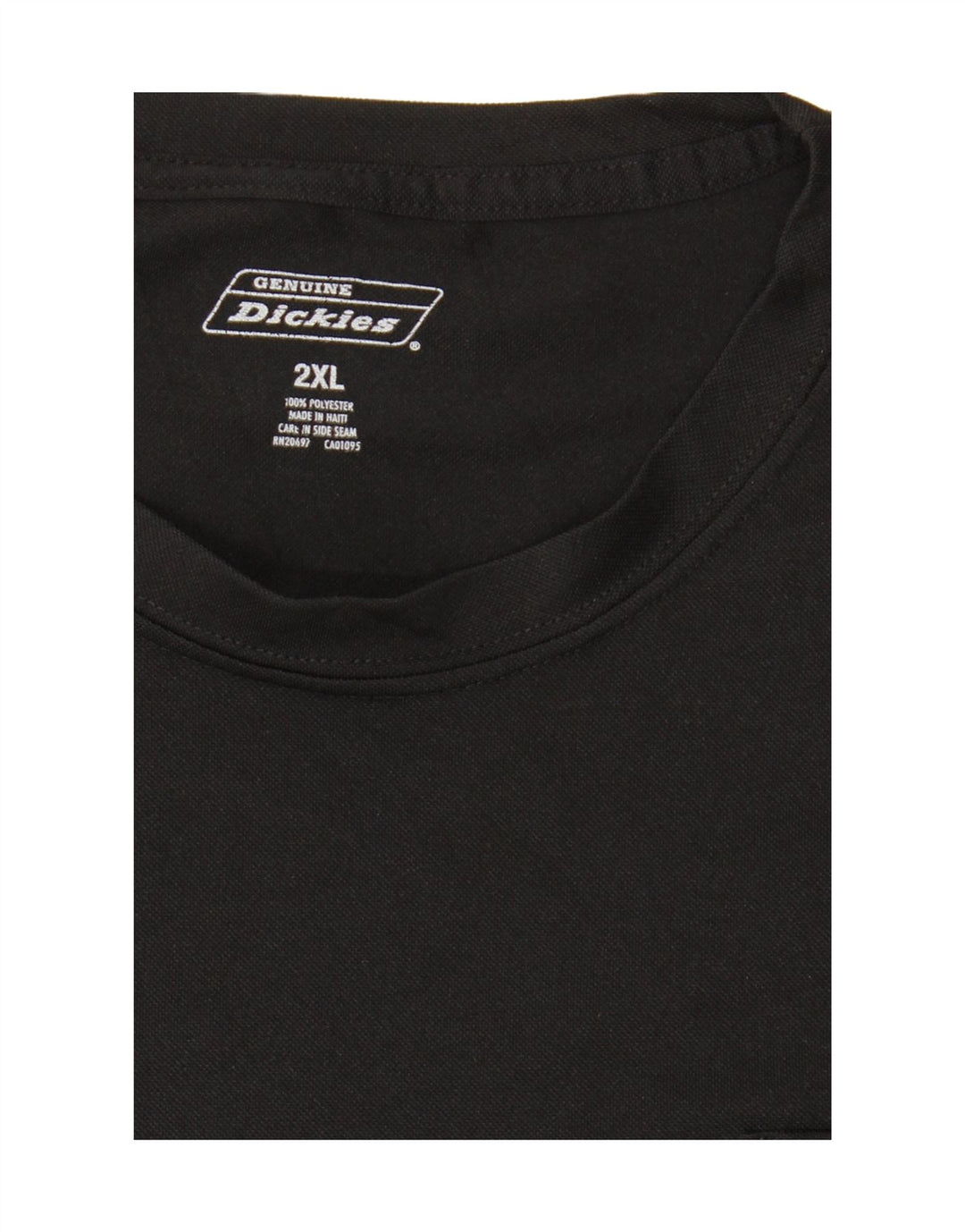 Dickies Mens T-Shirt Top 2XL Black Polyester