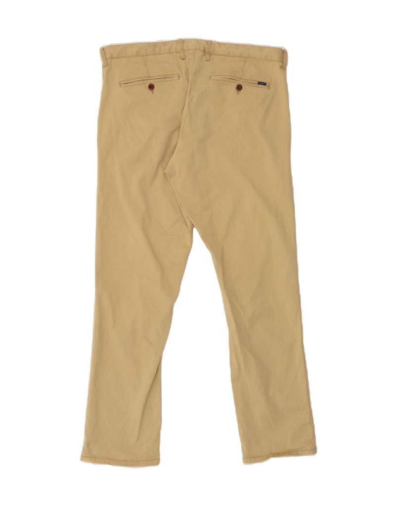 GANT Mens Slim Casual Trousers W36 L32 Beige Cotton Vintage Gant and Second-Hand Gant from Messina Hembry 