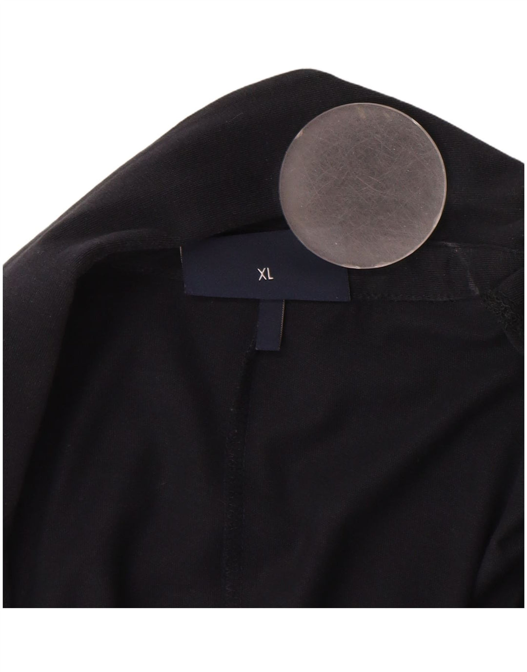 Armani Jeans Womens 2 Button Blazer Jacket UK 18 XL Navy Blue Cotton