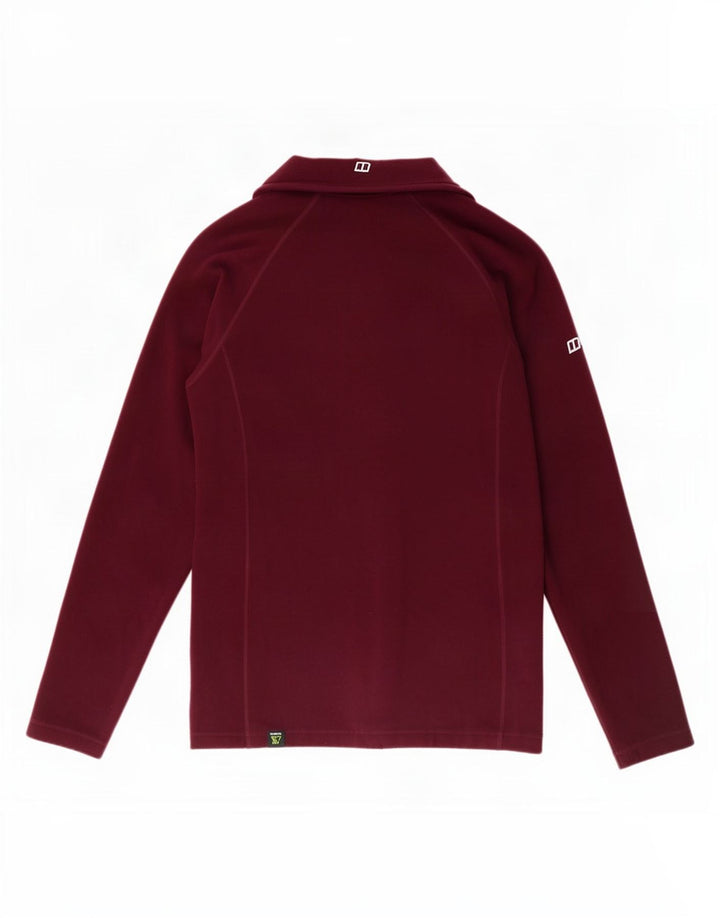 Berghaus Womens Fleece Jacket UK 14 Large Burgundy Polyester