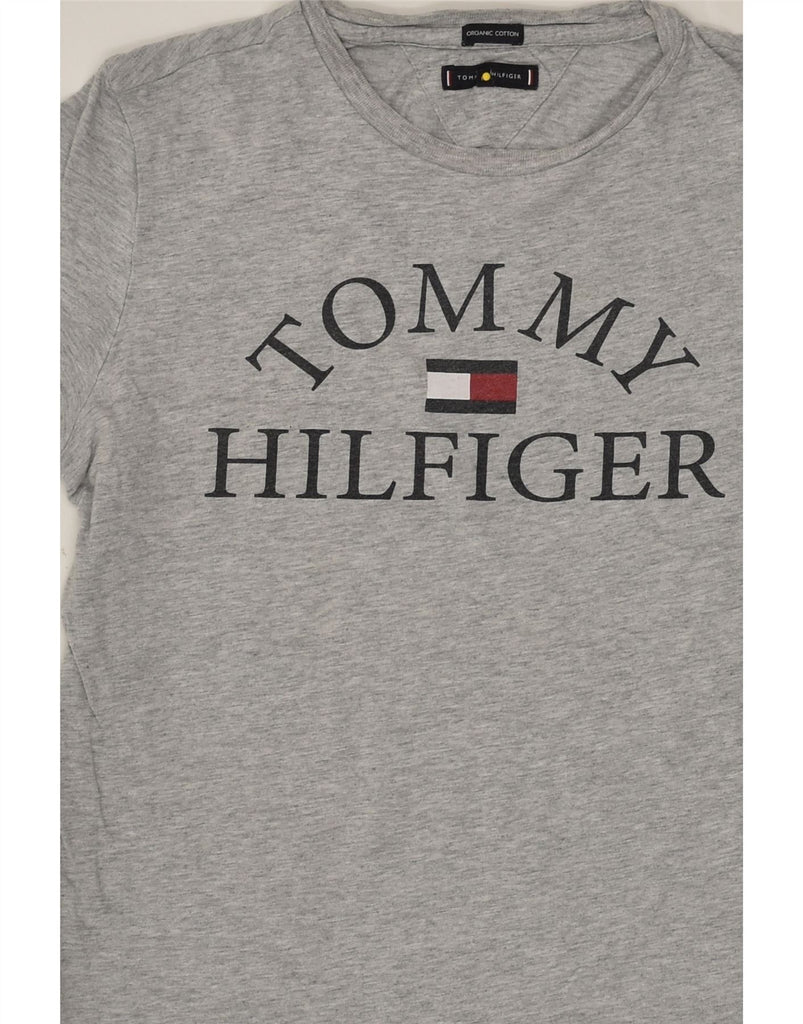 TOMMY HILFIGER Boys Graphic T-Shirt Top 13-14 Years Grey | Vintage Tommy Hilfiger | Thrift | Second-Hand Tommy Hilfiger | Used Clothing | Messina Hembry 