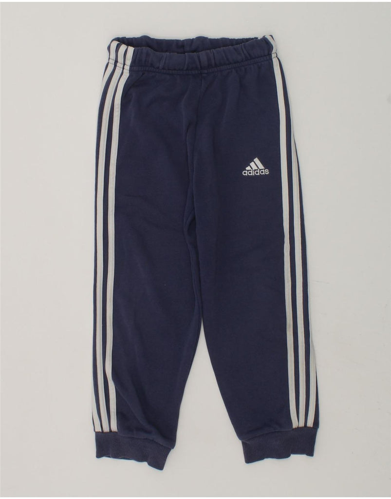 ADIDAS Boys Tracksuit Trousers Joggers 2-3 Years Navy Blue Cotton | Vintage Adidas | Thrift | Second-Hand Adidas | Used Clothing | Messina Hembry 