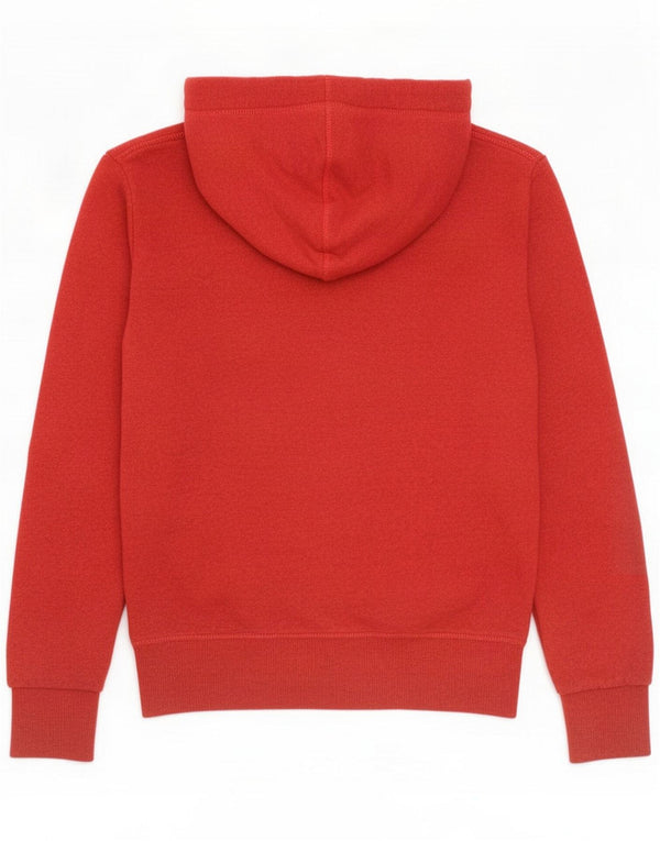 Superdry Mens Graphic Hoodie Jumper Medium Red Flecked Cotton