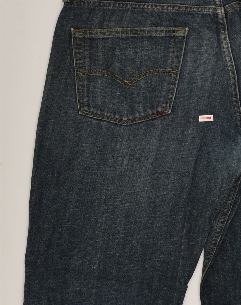 LEVI'S Mens 514 Slim Jeans W31 L32  Navy Blue Cotton | Vintage Levi's | Thrift | Second-Hand Levi's | Used Clothing | Messina Hembry 