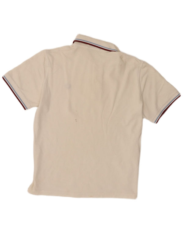 Fred Perry Mens Polo Shirt Large White Cotton